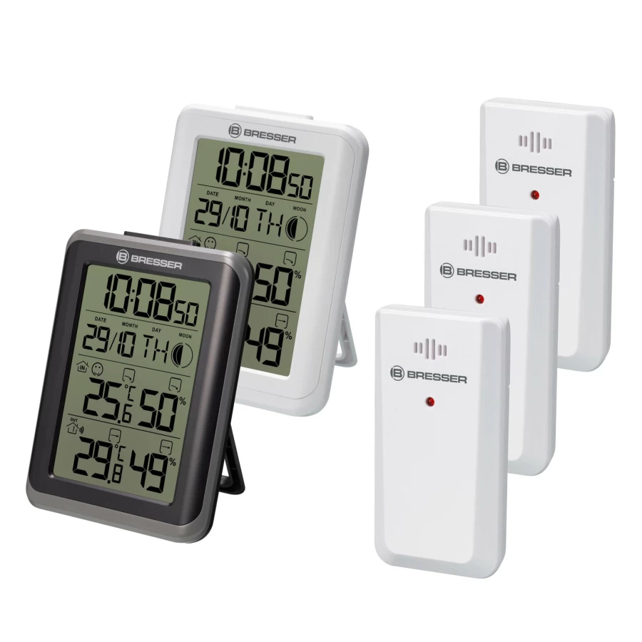 Bresser Climatemp Io RC Wireless Jumbo Thermometer Set with Remote Monitoring