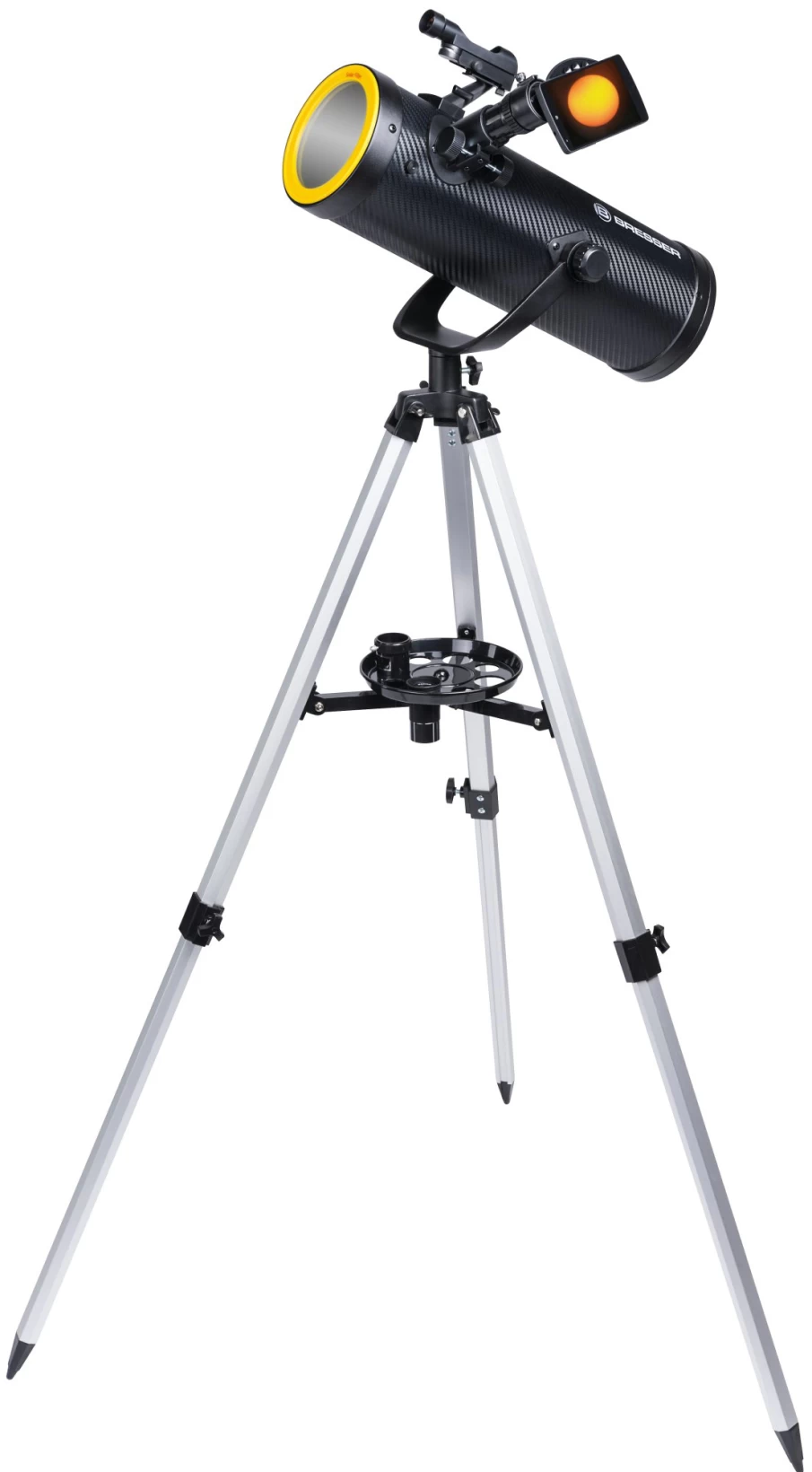 Bresser Solarix Az 114/500 Carbon Telescope Starter Kit with High-Quality Optics for Beginners and Astronomy Enthusiasts