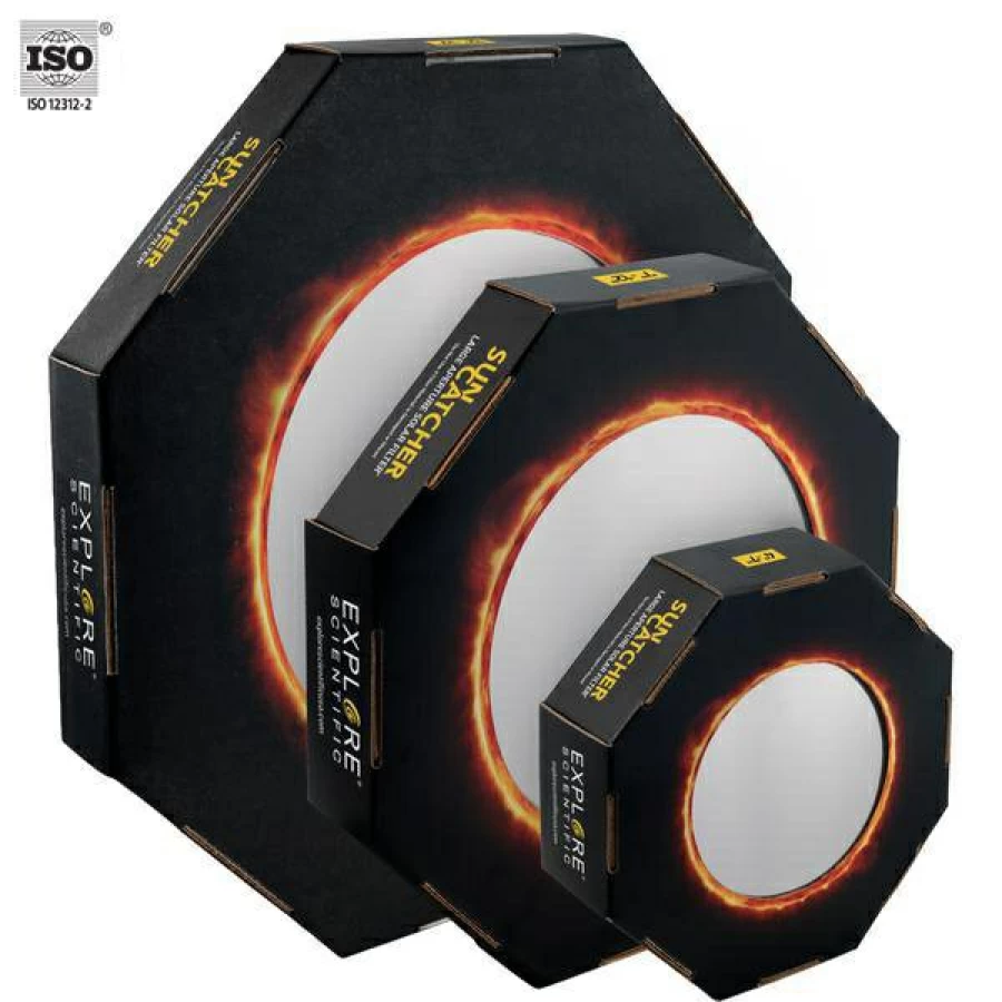 Bresser Solar Filter for 80-102mm Telescopes - Explore Scientific Sun Catcher for Safe Solar Viewing