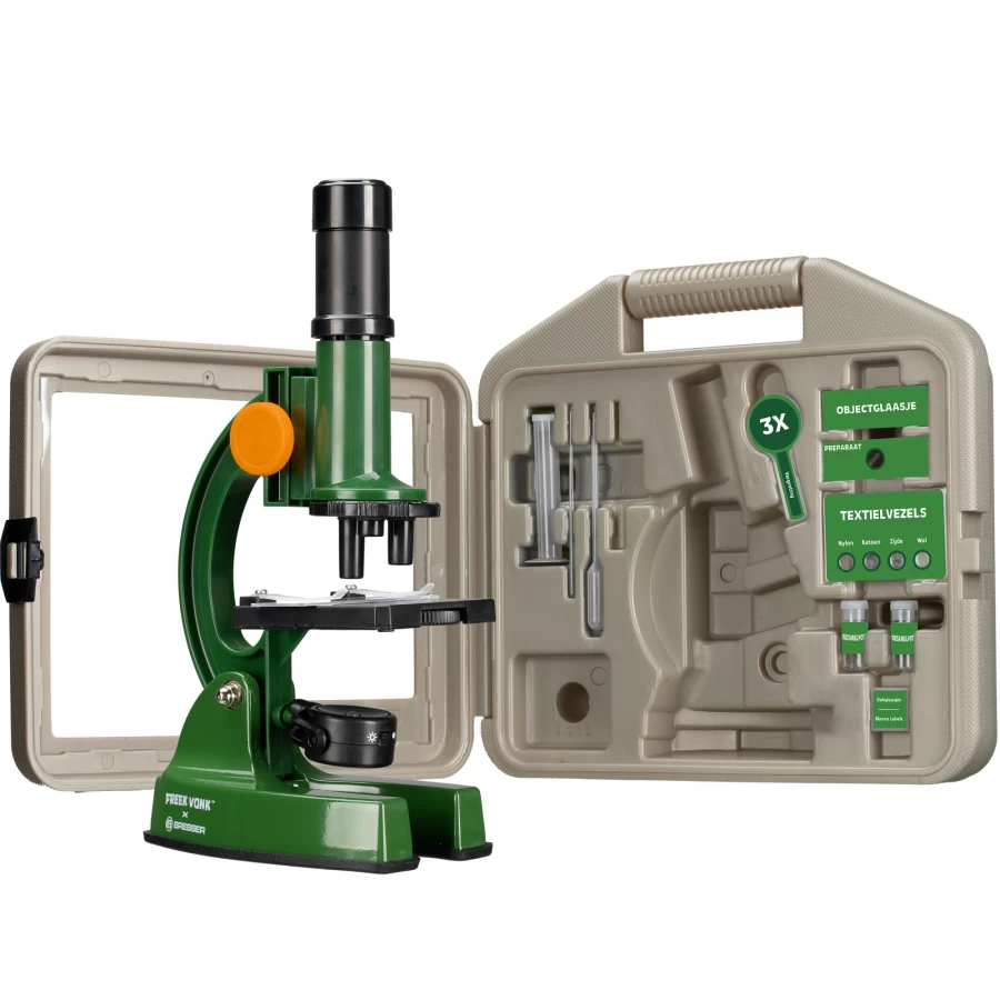 Bresser Freek Vonk Kids Microscope Set with Portable Case – Children’s Educational Science Toy