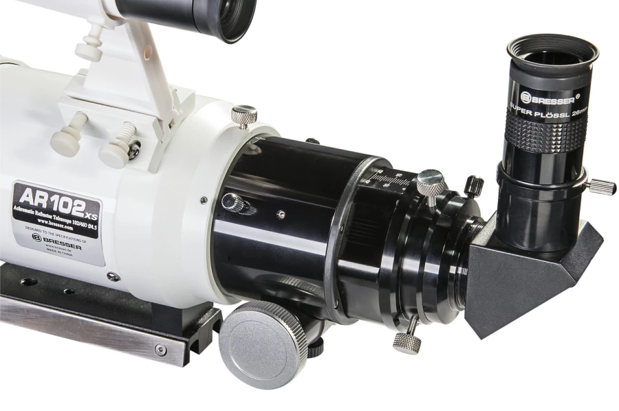 Bresser AR-102Xs/460 Hexafoc Refractor Telescope - Messier Series Optical Tube with High-Quality Optics