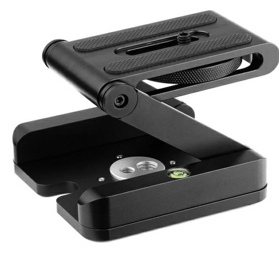 Bresser Z-Shaped Articulated Tripod Head with 360-Degree Rotation for Precision Camera Positioning