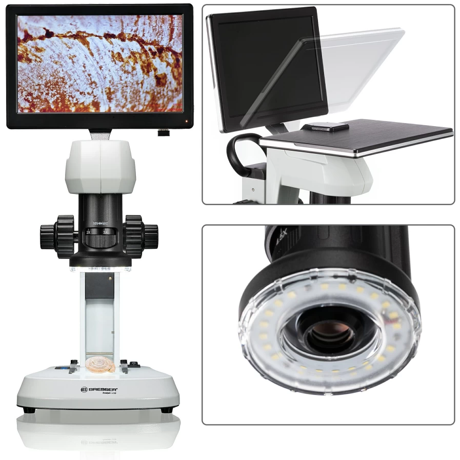 Bresser Analyth LCD Digital Microscope with High-Resolution Display for Precision Observation