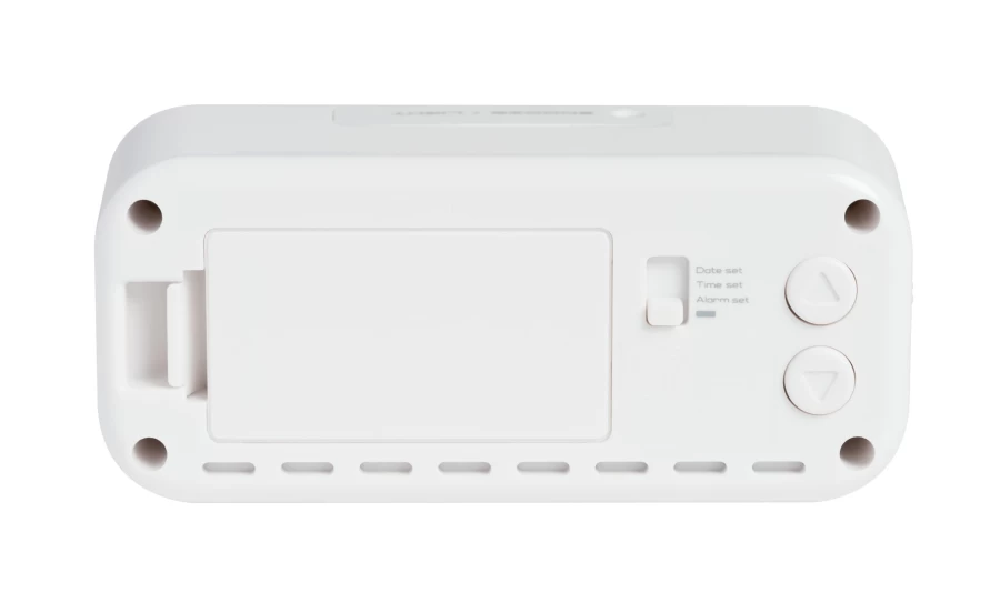 Bresser Mytime Amber Radio Controlled Alarm Clock with Automatic Time Sync and Snooze Function