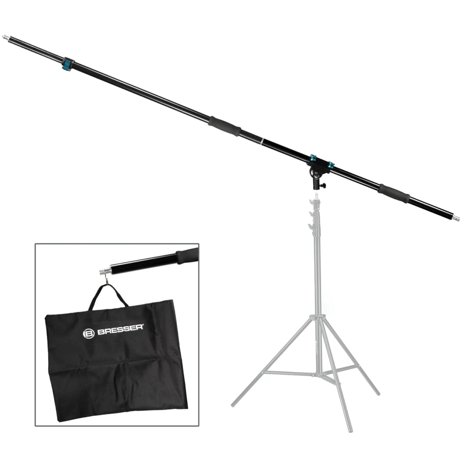 Bresser 110-116BM 3-Section Microscope Boom Arm Stand with Heavy-Duty Base