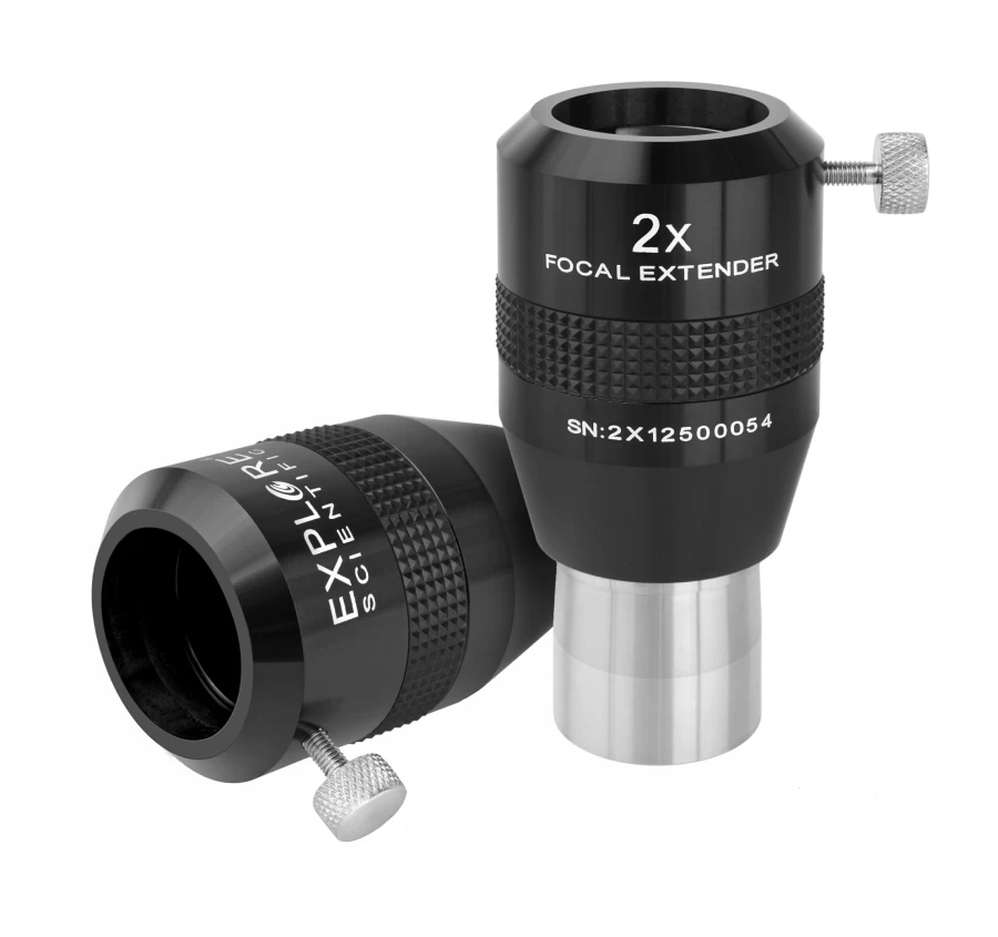 Bresser 2X Teleextender for Telescopes - 31.7mm/1.25" Eyepiece Compatibility - Explore Scientific Series
