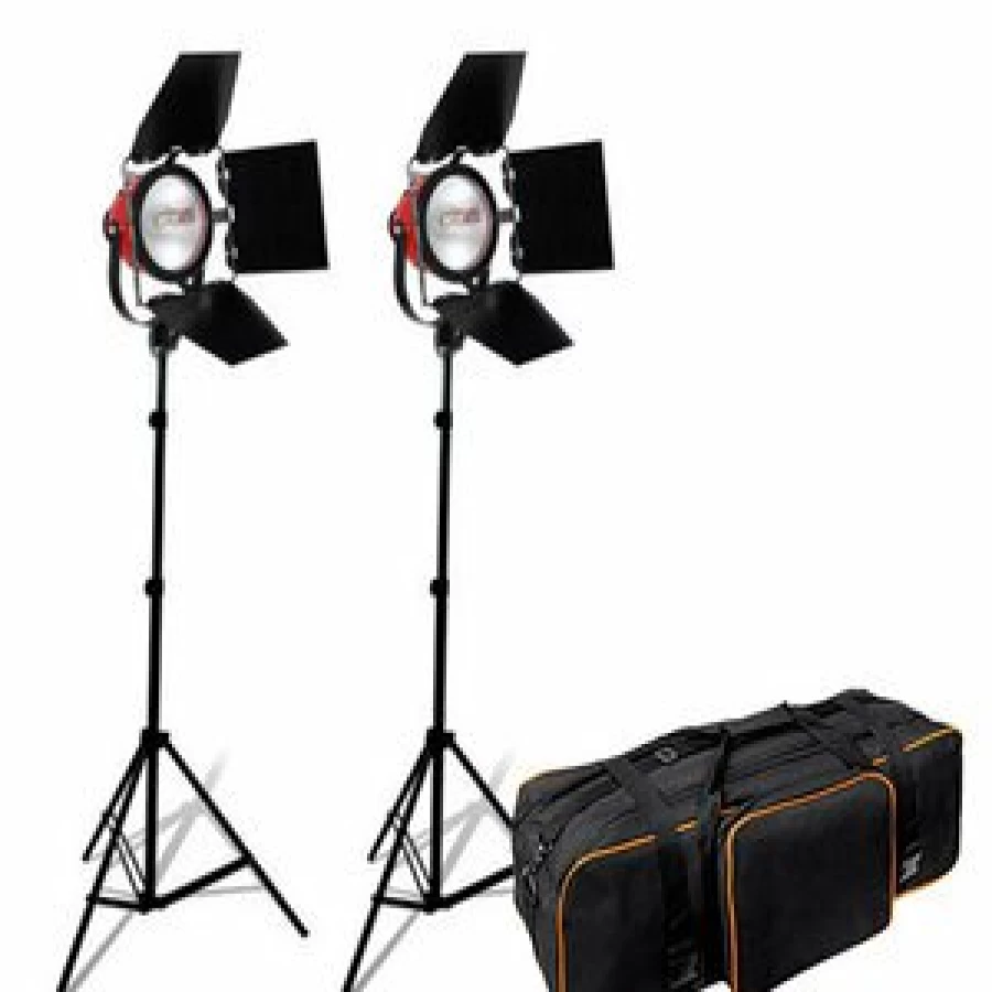 Bresser SG-800 Studio Photo Video Halogen Light Set with Stand for Professional Photography