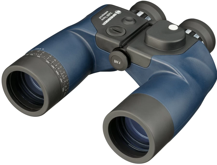 Bresser Topas 7x50 Waterproof Binoculars with Compass for Outdoor Adventures