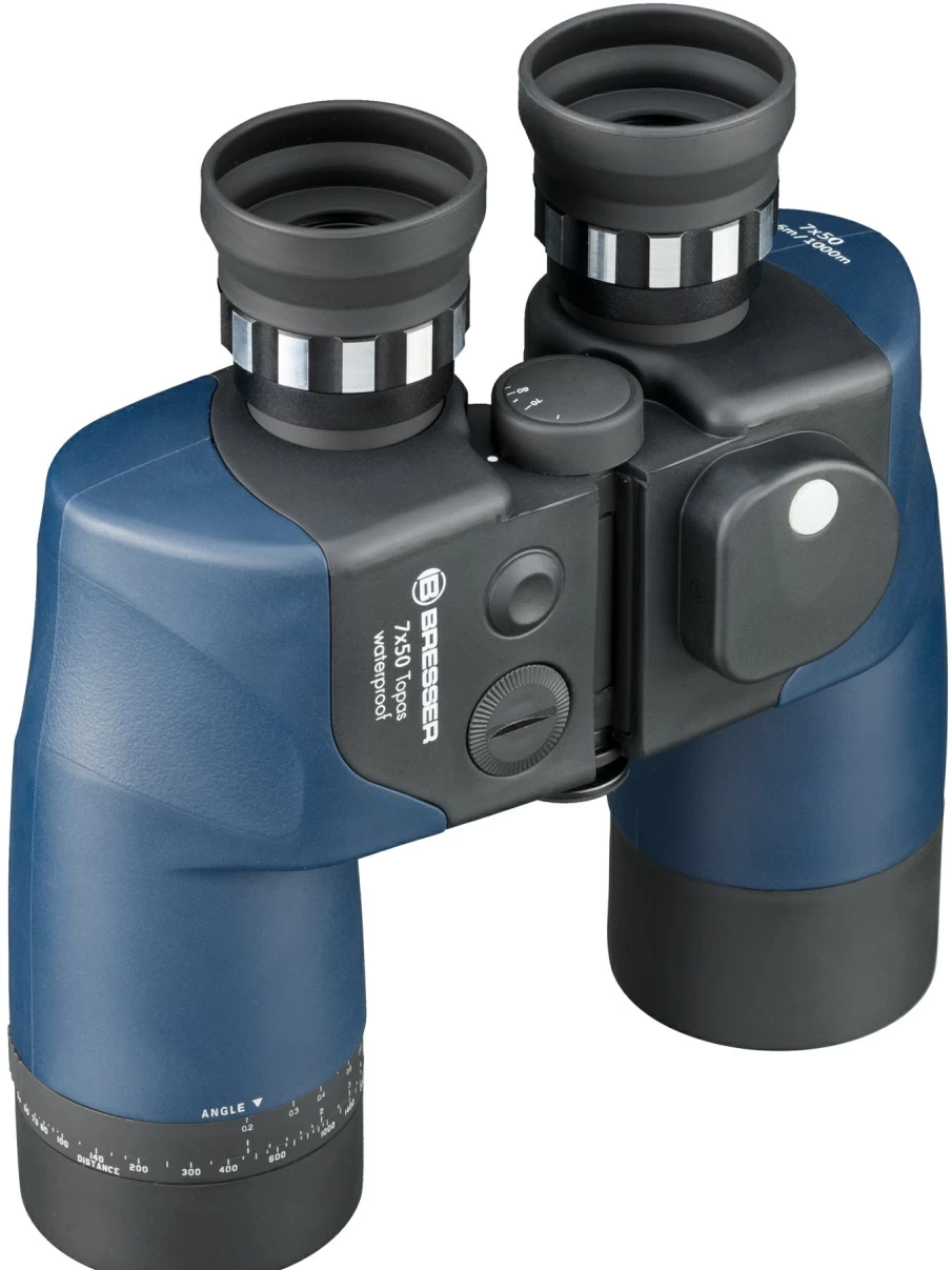 Bresser Topas 7x50 Waterproof Binoculars with Compass for Outdoor Adventures