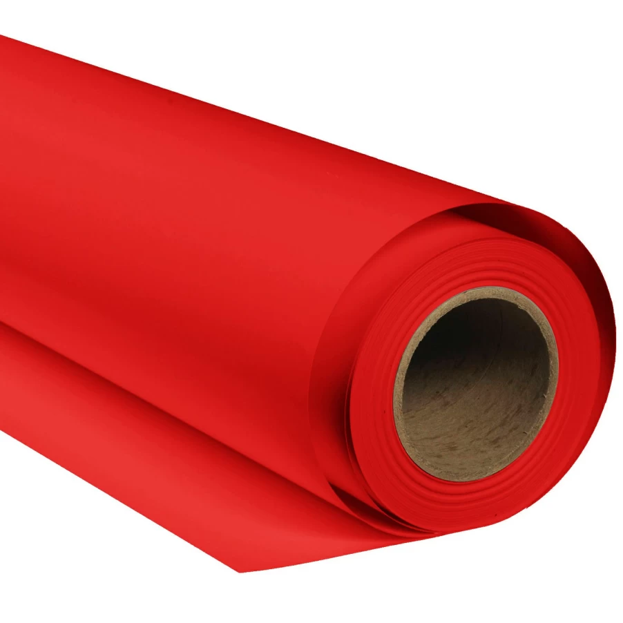 Bresser SBP05 Red Paper Background Roll - 2m x 11m Photography Backdrop for Studio Shoots
