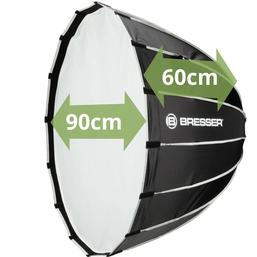 Bresser 90Cm Quick Parabolic Deep Octa Softbox for Professional Photography Lighting