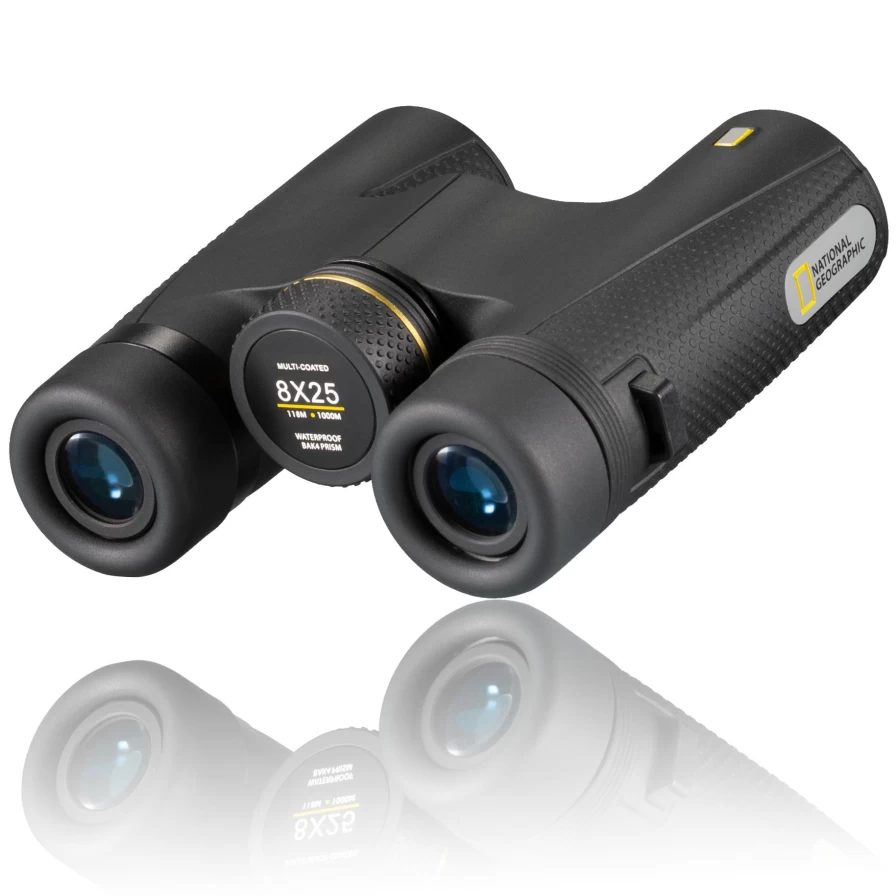 Bresser 8x25 Compact Waterproof Binoculars for Outdoor Exploration | National Geographic Edition