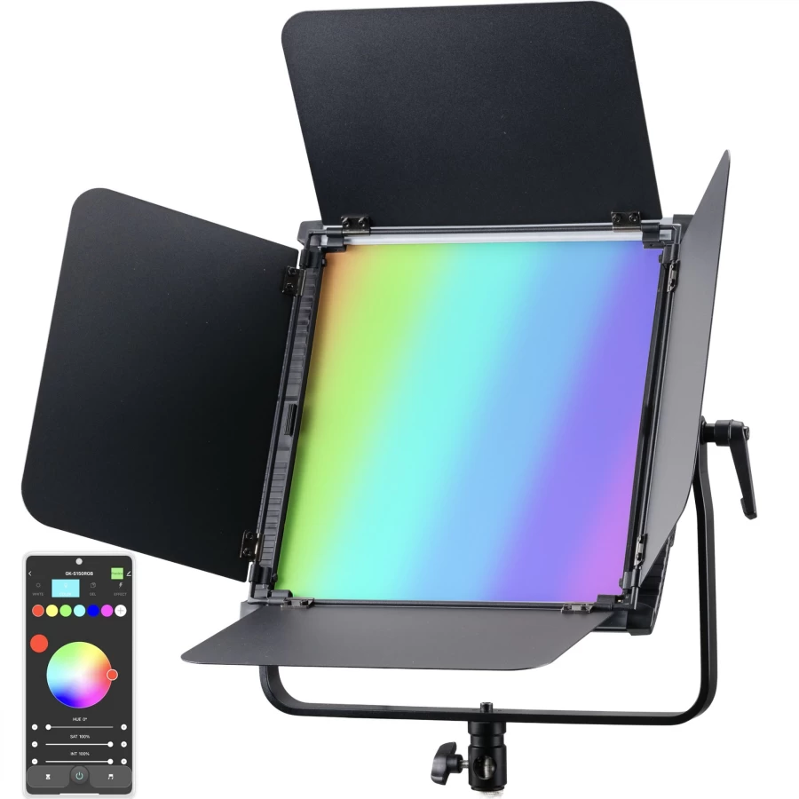 Bresser BR-100 RGB LED Light - Adjustable Color Lighting for Home & Studio
