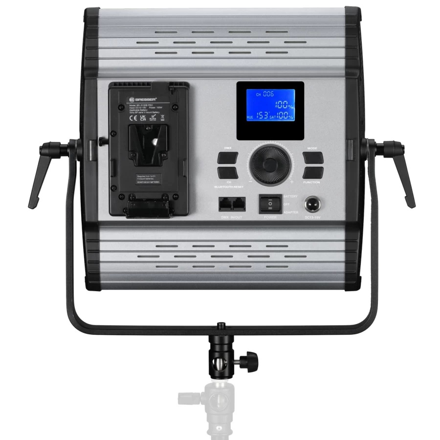 Bresser BR-100 RGB LED Light - Adjustable Color Lighting for Home & Studio