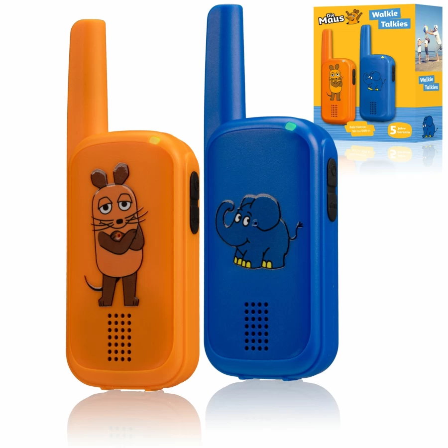 Bresser Kids Walkie-Talkies - Die Maus Children’s Two-Way Radios for Outdoor Adventures
