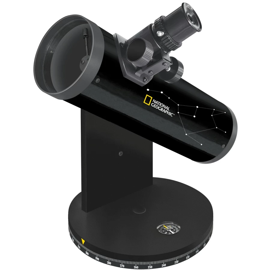 Bresser 76/350 Compact Telescope – National Geographic Edition for Stargazing & Astronomy