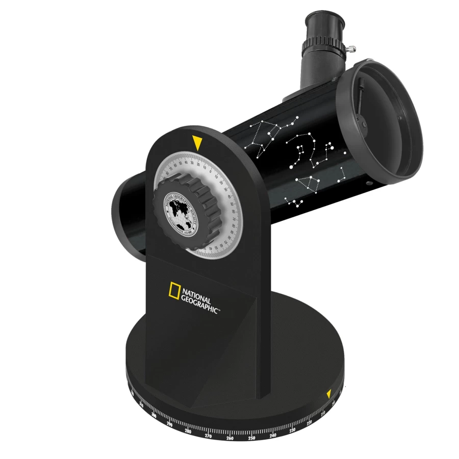 Bresser 76/350 Compact Telescope – National Geographic Edition for Stargazing & Astronomy