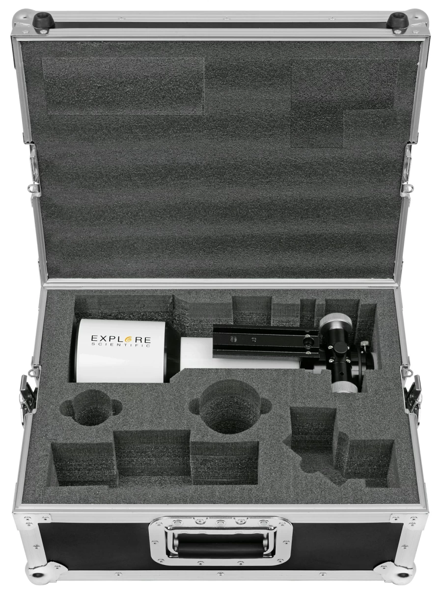 Bresser Explore Scientific ED80 Refractor Telescope with Aluminum Tube and Flight Case