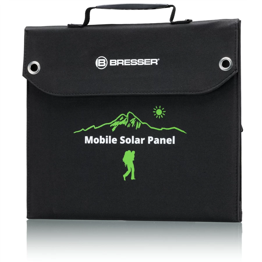 Bresser 40W Portable Solar Charger with USB and DC Output for Mobile Devices