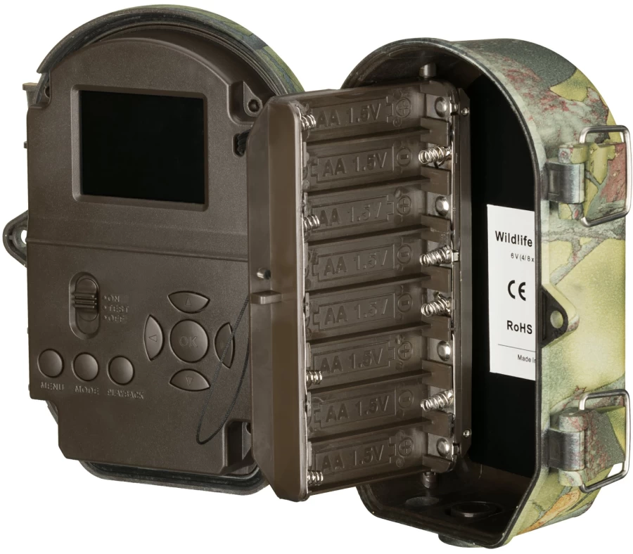 Bresser 16MP Full HD Wildlife Observation Camera with 120° Wide Angle Lens and PIR Motion Sensor for Outdoor Monitoring