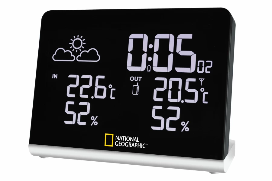 Bresser National Geographic Wireless Weather Station with Multi-Colour Display