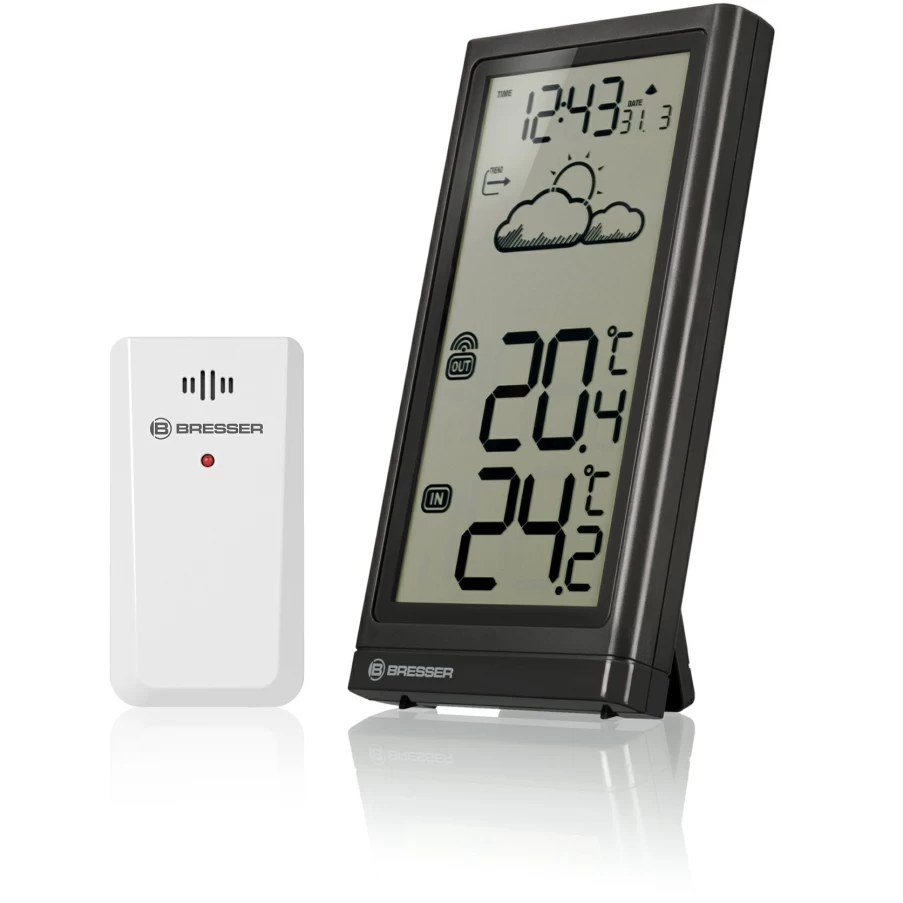 Bresser Meteo Temp Weather Station – Accurate Wireless Home Weather Monitor with Temperature Display