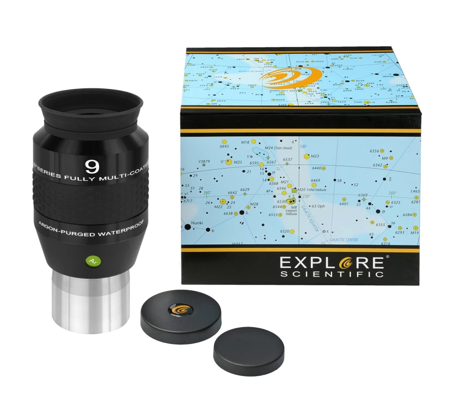 Bresser 9mm 2-Inch Eyepiece 120° Ultra Wide Angle for Telescopes - Explore Scientific Alternative