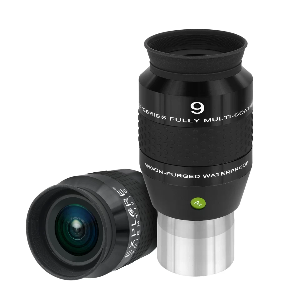 Bresser 9mm 2-Inch Eyepiece 120° Ultra Wide Angle for Telescopes - Explore Scientific Alternative