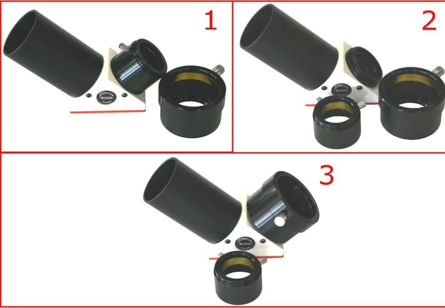 Bresser T2 to 2" Adapter for Eyepieces and Blocking Filters - Telescope Accessory