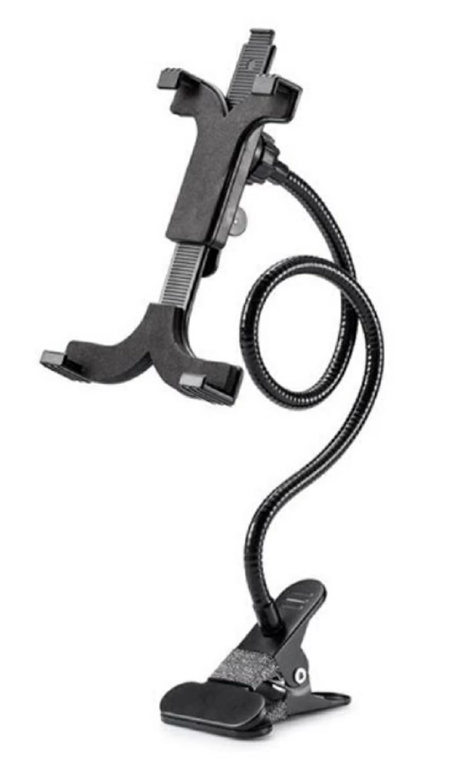 Bresser BR-145 Adjustable Gooseneck Tablet and Phone Holder - Flexible Mount for Desk, Bed, Table - Compatible with All Smartphones and Tablets