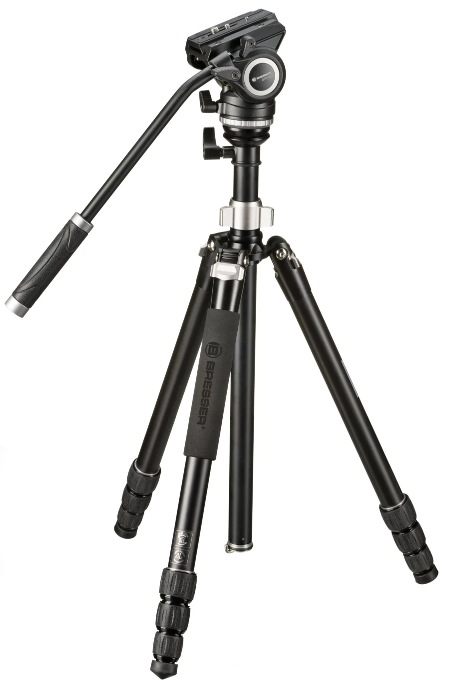 Bresser Bx-5 Pro Professional Video Tripod with Stable Aluminum Legs for Smooth Recording