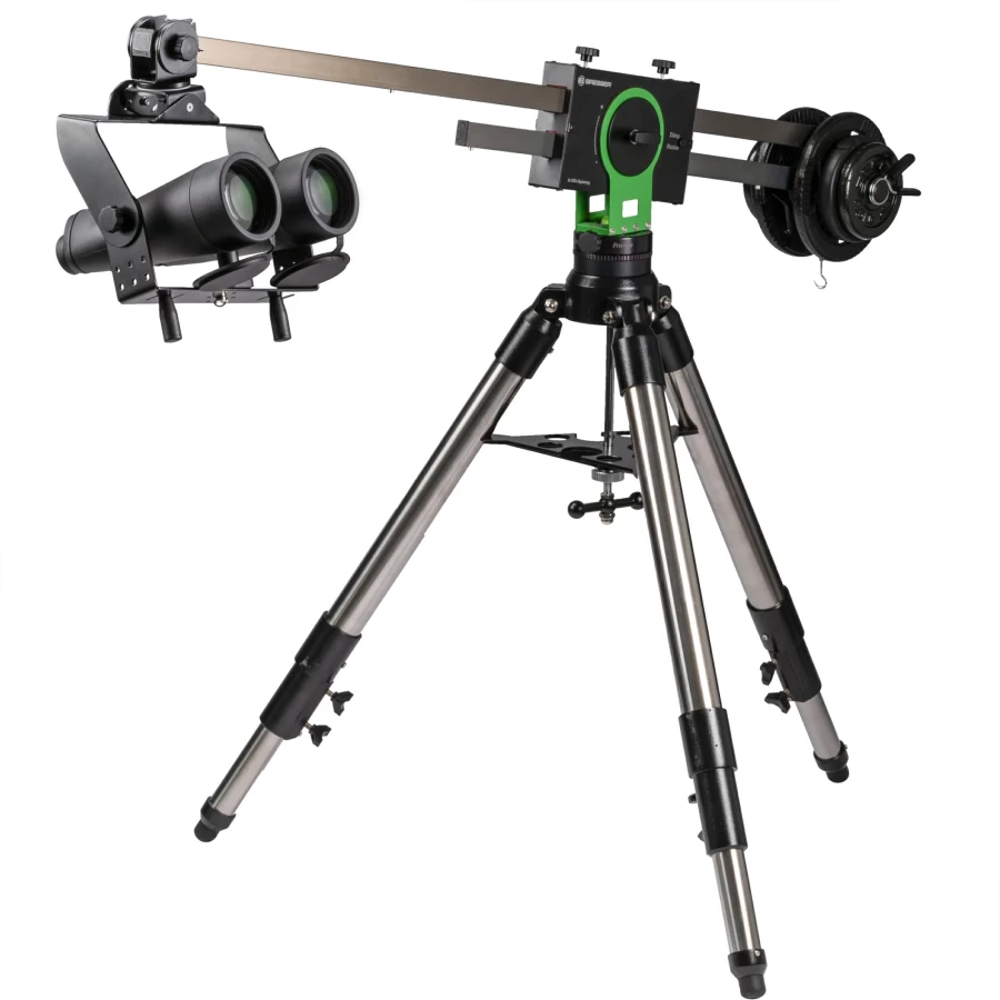 Bresser Slider Binocular Mount with Adjustable Tripod for Stable Viewing