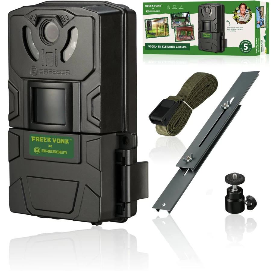 Bresser Freek Vonk Wildlife Camera for Birds and Small Animals - HD Observation and Monitoring