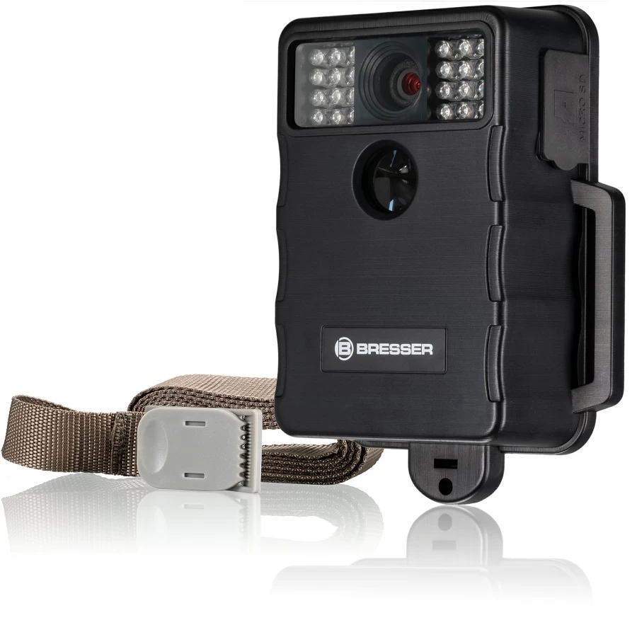 Bresser 5MP Full HD Wildlife Camera with Night Vision, PIR Motion Sensor, and Waterproof Design for Outdoor Hunting Surveillance