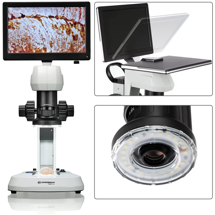 Bresser Analyth LCD Digital Microscope with High-Resolution Display for Precision Analysis