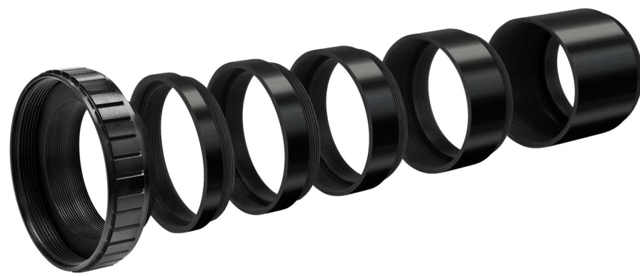 Bresser T2 Extension Tube Set for Macro Photography - Compatible with DSLR & Mirrorless Cameras