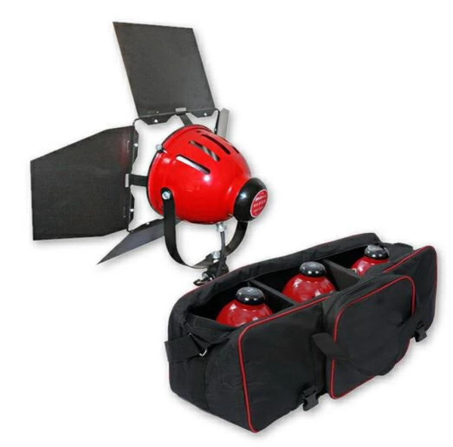 Bresser SG-800D Studio Lighting Kit with 3 Dimmable Halogen Lamps and Illumination Background Set