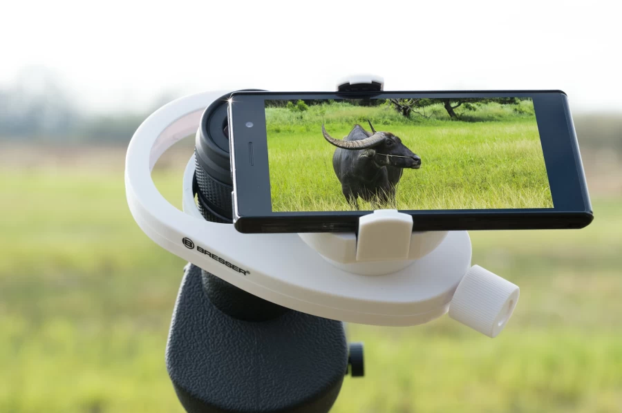 Bresser Universal Smartphone Adapter for Telescope & Microscope - Compatible with iPhone, Samsung & More