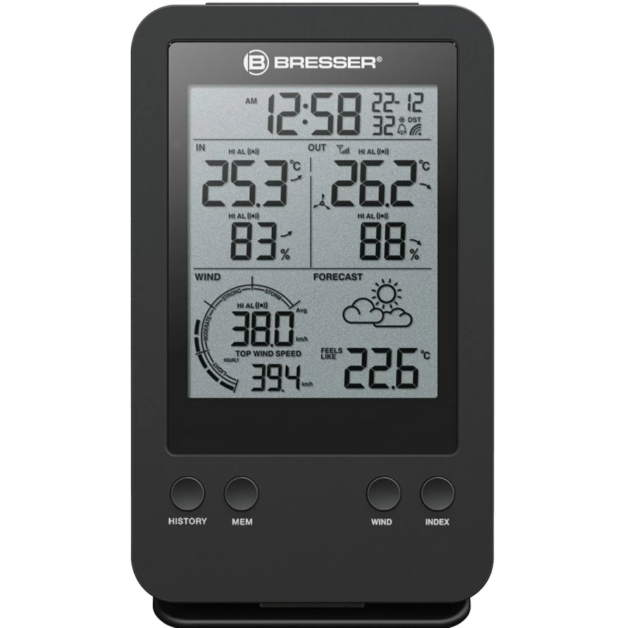 Bresser Professional 3-in-1 Anemometer Wind Gauge for Accurate Weather Measurement