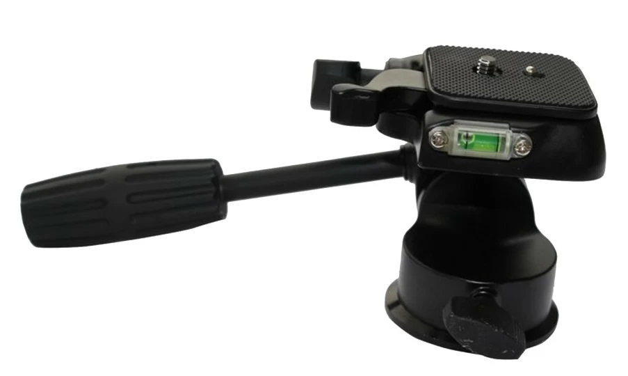 Bresser B-35 Fluid Head with Handle 9327 - Professional Camera Tripod Head for Smooth Panning and Tilting