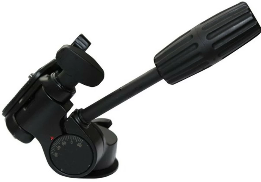 Bresser B-35 Fluid Head with Handle 9327 - Professional Camera Tripod Head for Smooth Panning and Tilting