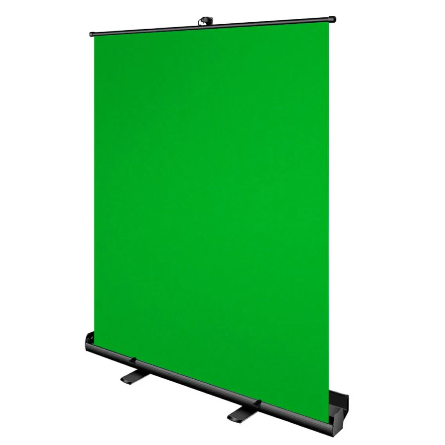 Bresser 147x190cm Portable Green Screen for Photography & Video – Easy Roll-Up Background for Studio & Chroma Key