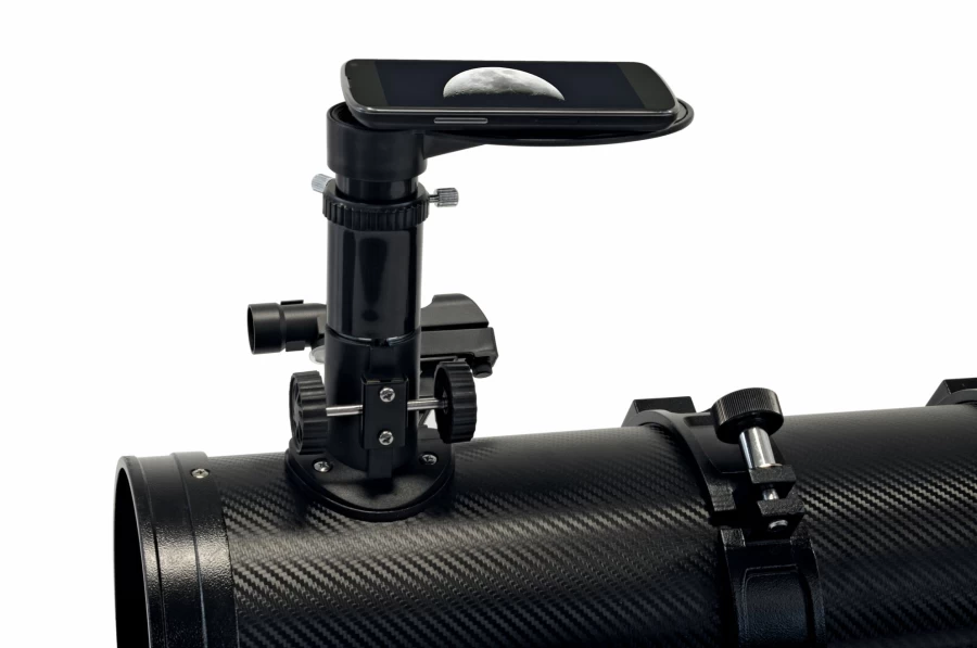Bresser Venus 76/700 AZ Reflector Telescope with Smartphone Adapter & Solar Filter for Astronomy Beginners