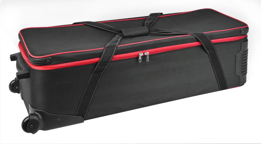 Bresser Br-B103 Rolling Studio Case - Durable Wheeled Transport Case for Equipment (108x32x35cm)