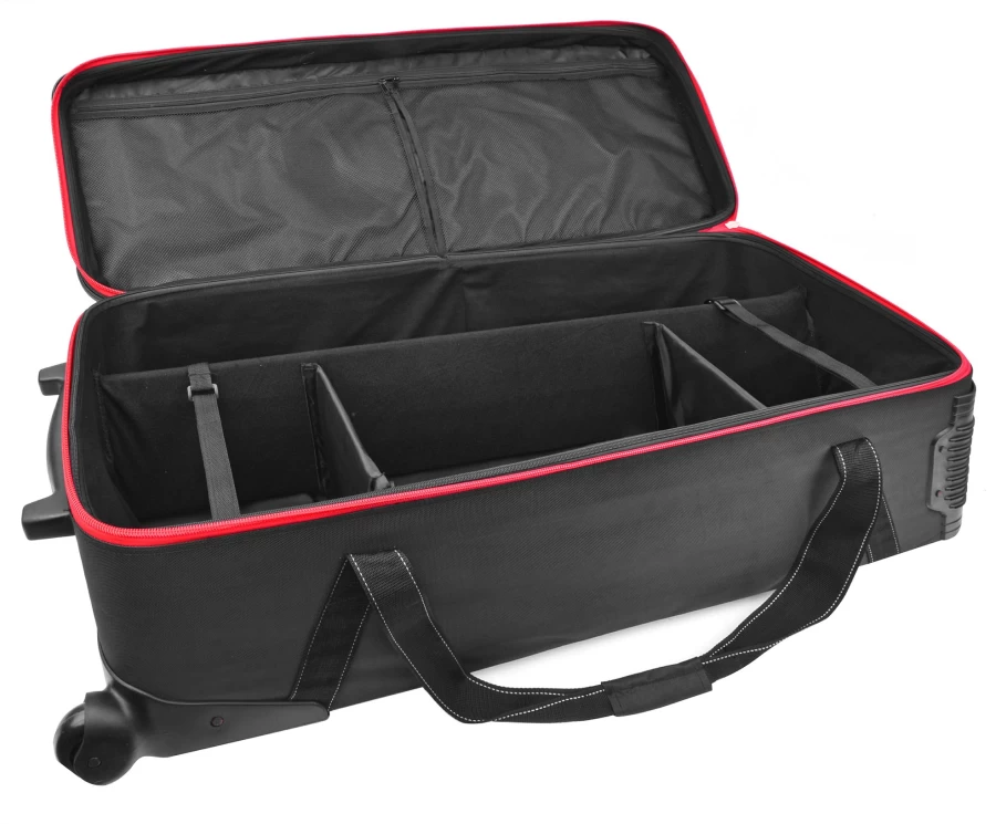 Bresser Br-B103 Rolling Studio Case - Durable Wheeled Transport Case for Equipment (108x32x35cm)