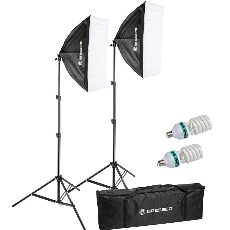 Bresser BR-220A Daylight Set - High-Quality LED Lighting Kit for Professional Use