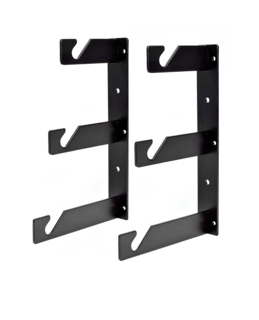 Bresser MB-17 Wall Mount Brackets Set for 3 Background Roll Holders – Durable Photography Support System
