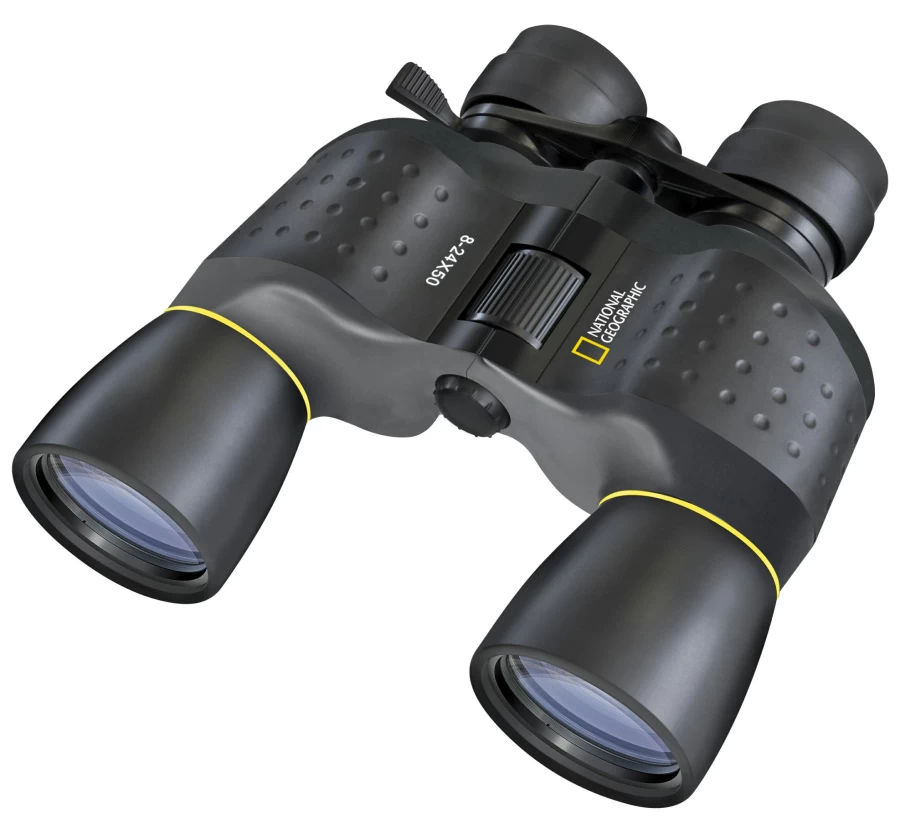 Bresser 8-24x50 Zoom Binoculars for Outdoor Exploration - High Magnification Optics by National Geographic