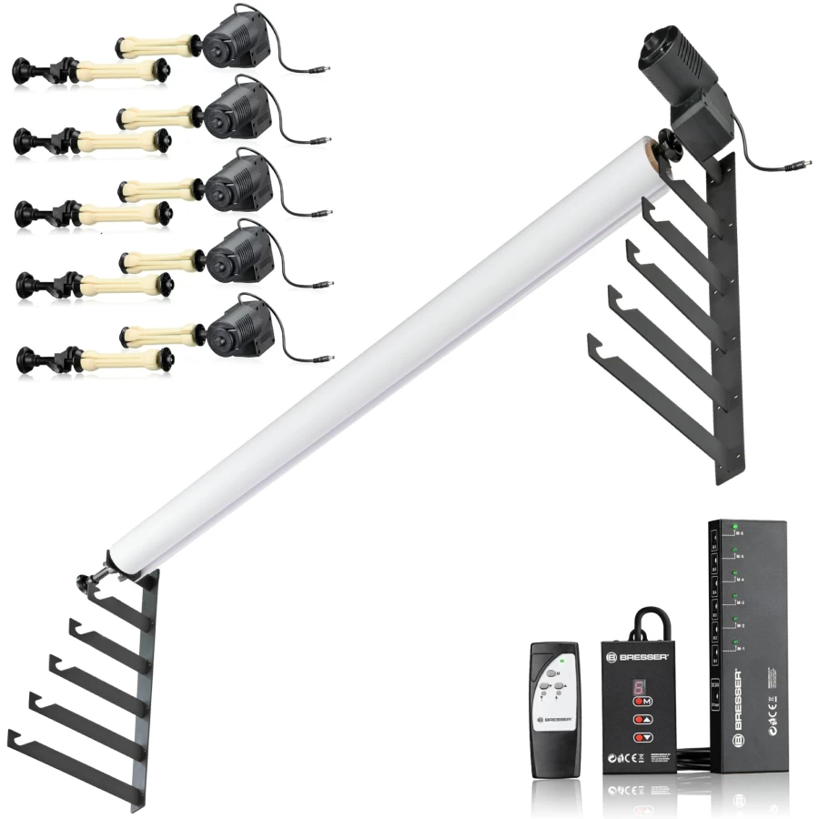 Bresser EBS-6 Background Support System – Holds 6 Rolls for Studio Photography