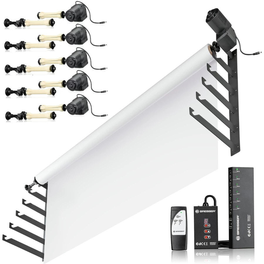 Bresser EBS-6 Background Support System – Holds 6 Rolls for Studio Photography